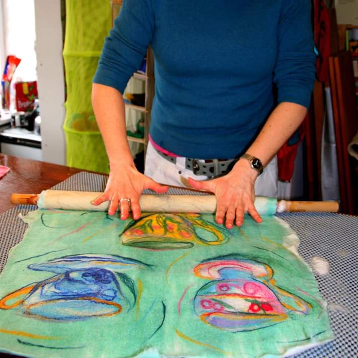 Drawing with Wool - led by Sarah Brooker